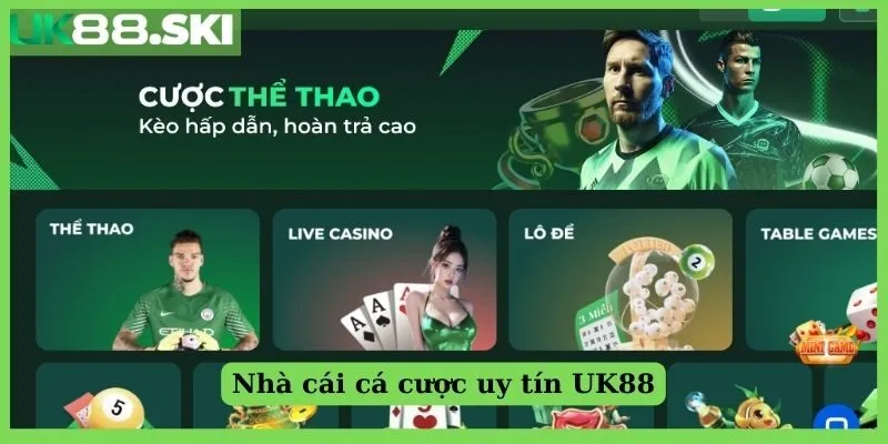 Một số sảnh cược nổi bật tại thể thao Uk88